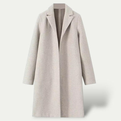 VogeLuxe | Manteau raffiné pour femme, longueur genou 3