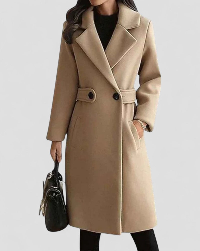 Manteau femme en laine douce et chaude taille ample - PanierRoyale