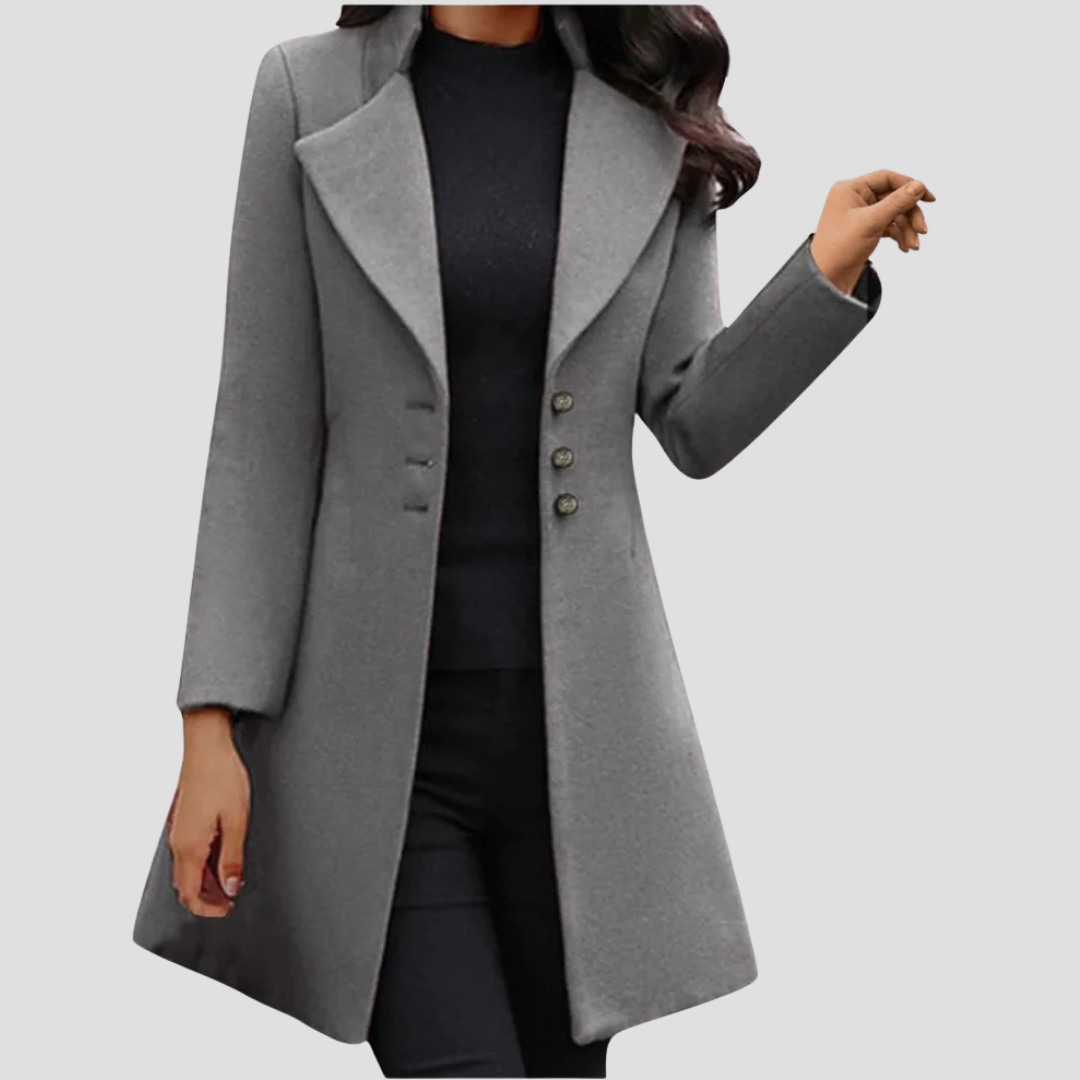 VogeLuxe | Manteau trapèze élégant pour femme 2