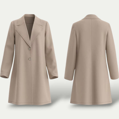 VogeLuxe | Manteau trapèze minimaliste pour femme 0