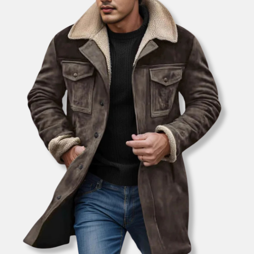 Manteau parka homme imperméable avec capuche et doublure polaire