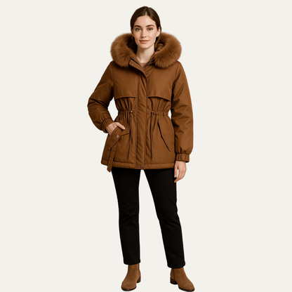 Doudoune à capuche féminine et tendance