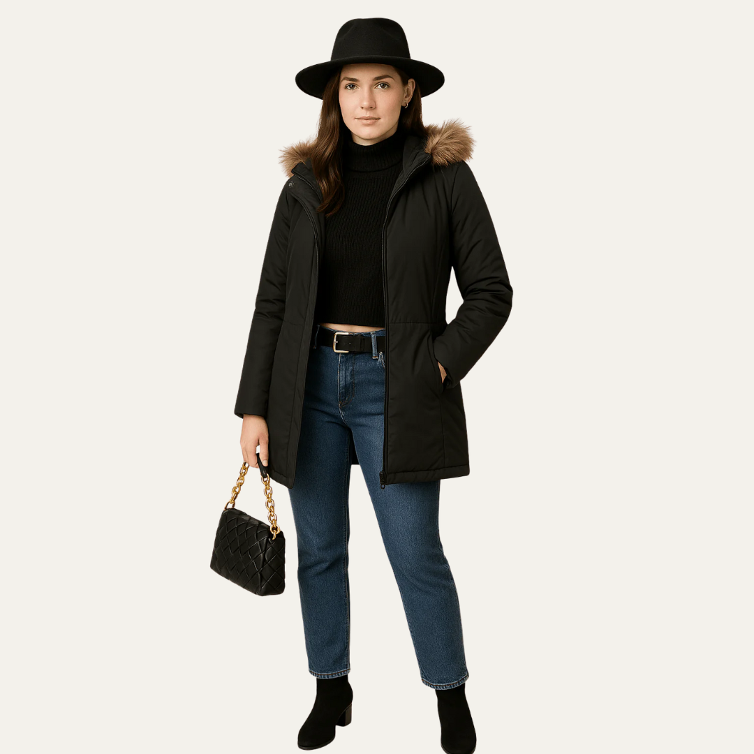 Doudoune à capuche femme hivernale et chaude - PanierRoyale