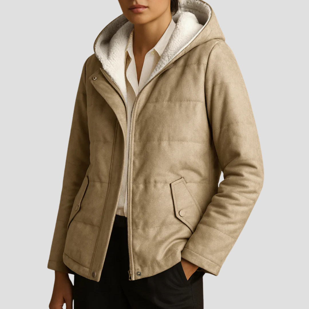 Doudoune Hiver Femme à Capuche Fourrée Douce et Chaude - PanierRoyale