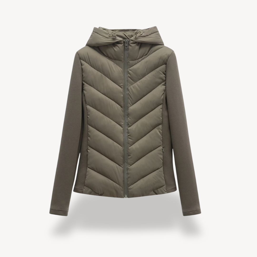 VogeLuxe | Parka d'hiver à capuche slim pour femme 1