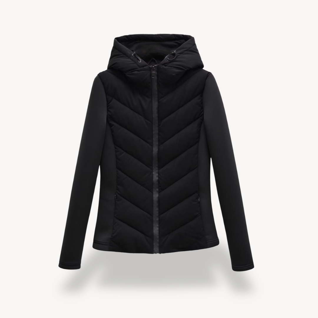 VogeLuxe | Parka d'hiver à capuche slim pour femme 2