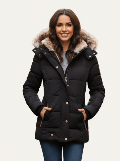 VogeLuxe | Parka d'hiver à taille cintrée pour femme 0