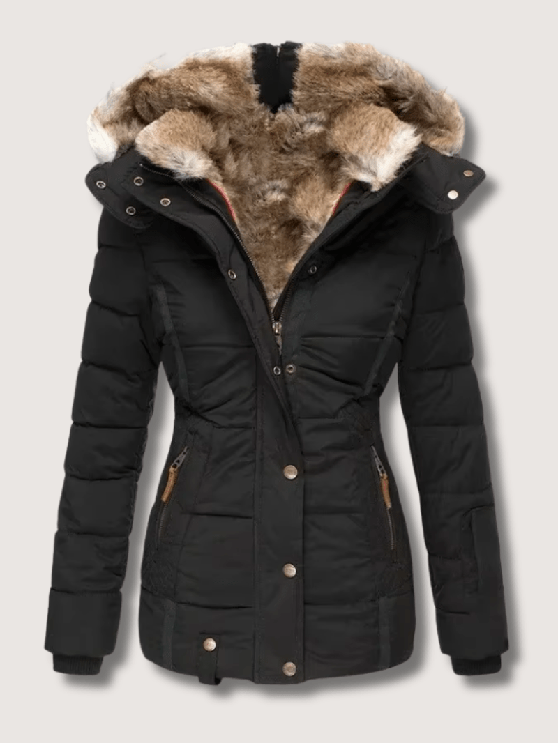 VogeLuxe | Parka d'hiver à taille cintrée pour femme 1