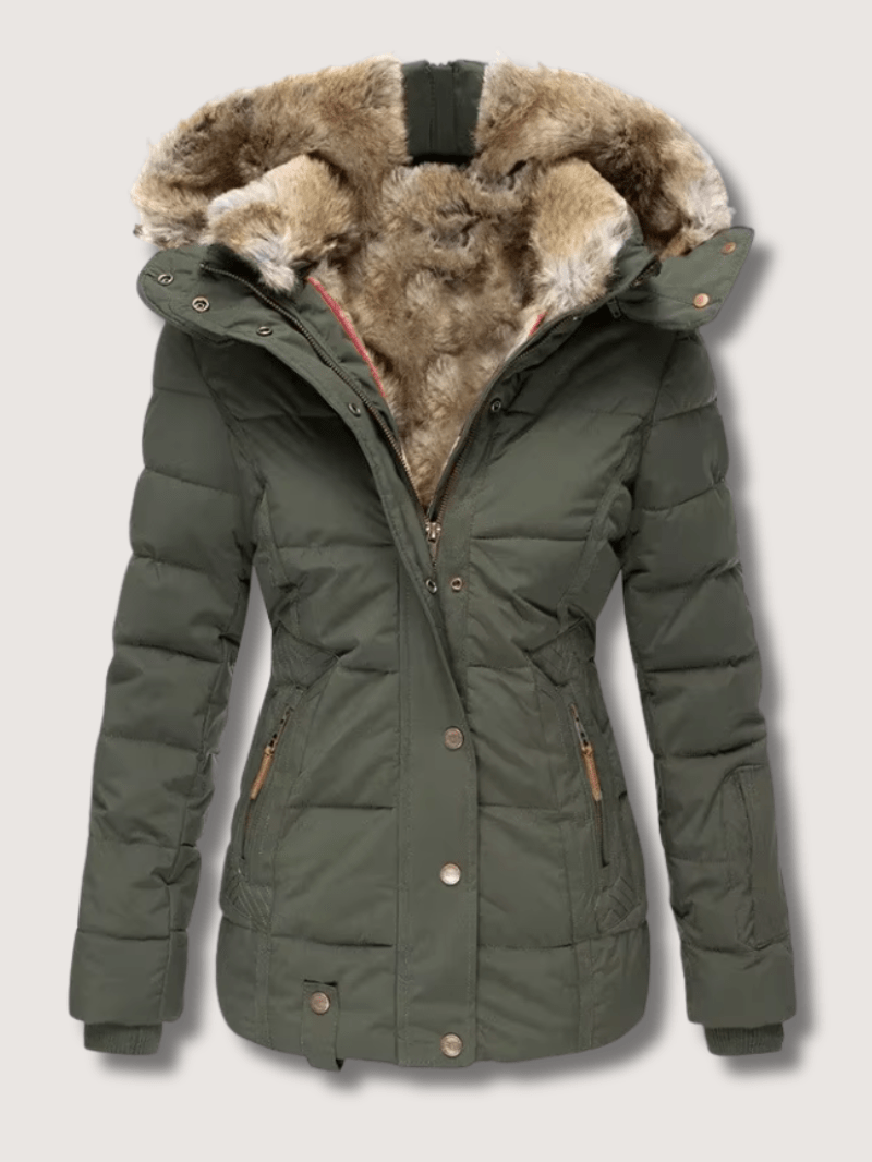 VogeLuxe | Parka d'hiver à taille cintrée pour femme 2