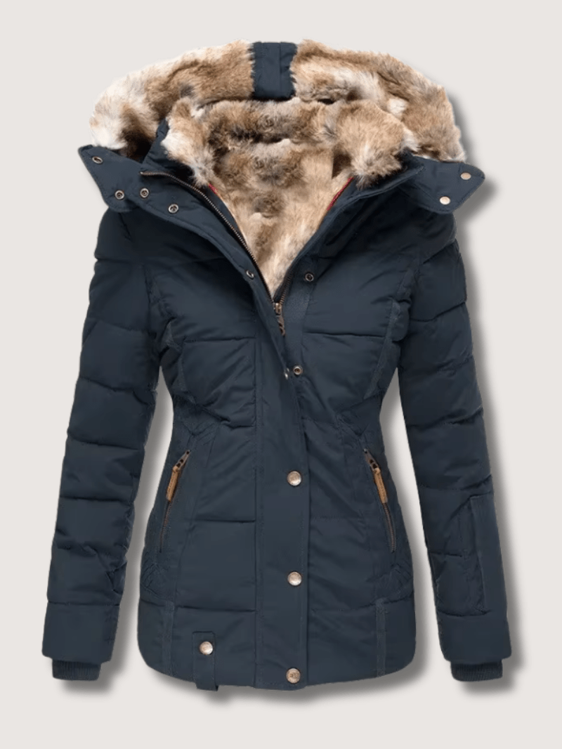 VogeLuxe | Parka d'hiver à taille cintrée pour femme 4