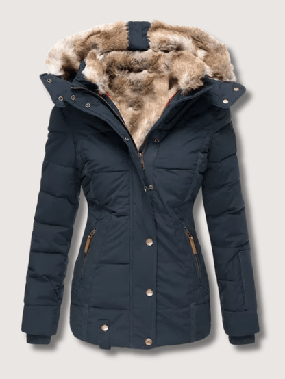 VogeLuxe | Parka d'hiver à taille cintrée pour femme 4