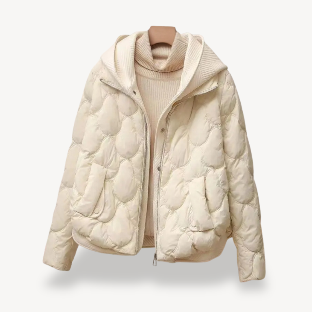 Doudoune Hiver Femme à Capuche avec Fourrure Synthétique - PanierRoyale
