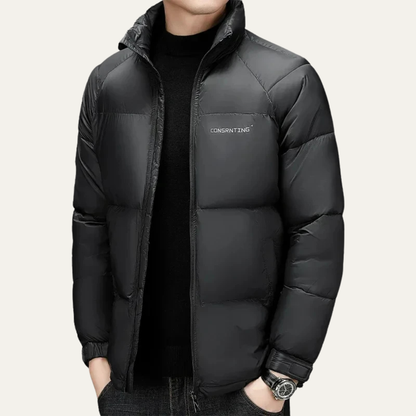 VogeLuxe | Parka d'hiver chaude à col montant classique pour homme 1