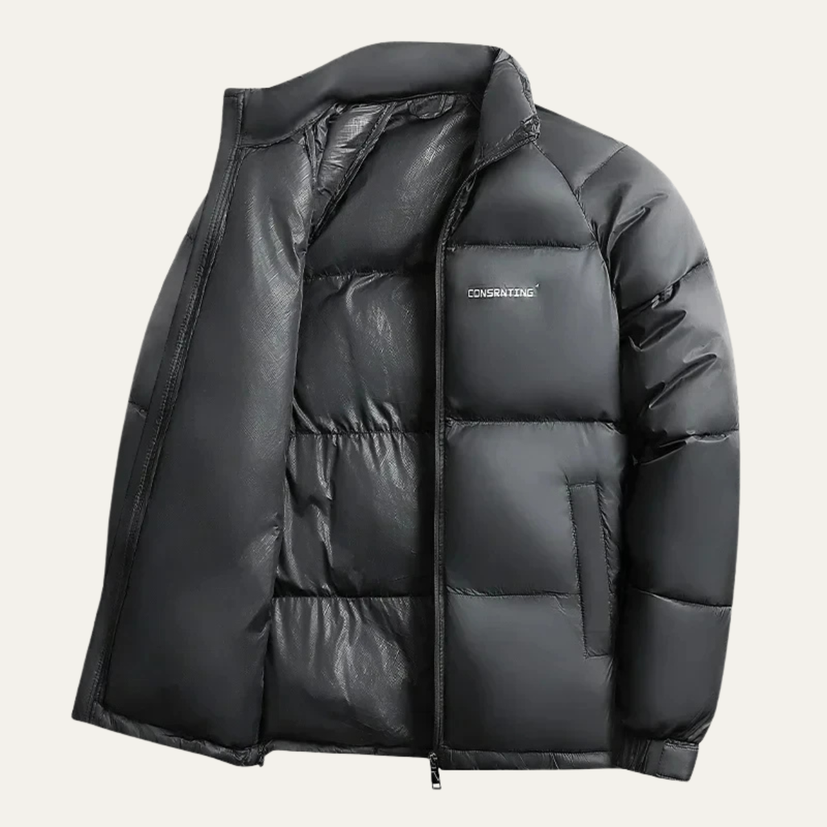 VogeLuxe | Parka d'hiver chaude à col montant classique pour homme 2