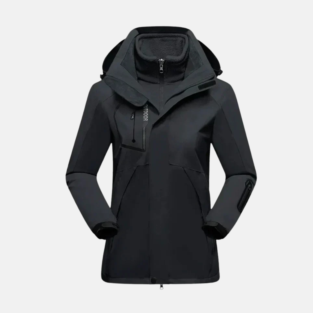 Doudoune Hiver Femme 3 en 1 Imperméable