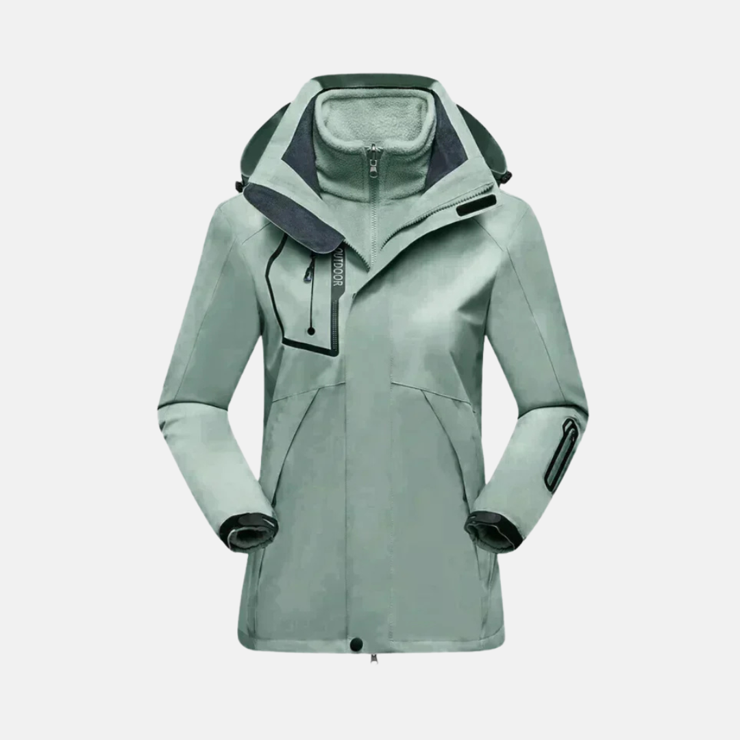 Doudoune Hiver Femme 3 en 1 Imperméable