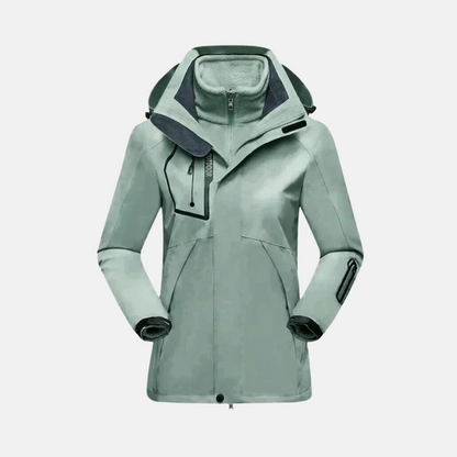 Doudoune Hiver Femme 3 en 1 Imperméable