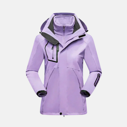 Doudoune Hiver Femme 3 en 1 Imperméable