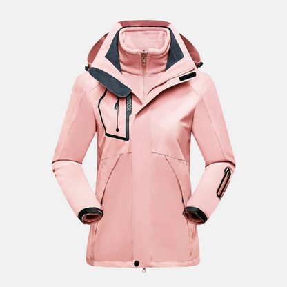 Doudoune Hiver Femme 3 en 1 Imperméable