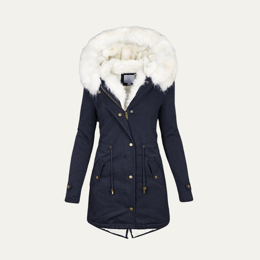 Doudoune Hiver Femme Fourrure Synthétique Chaude - PanierRoyale