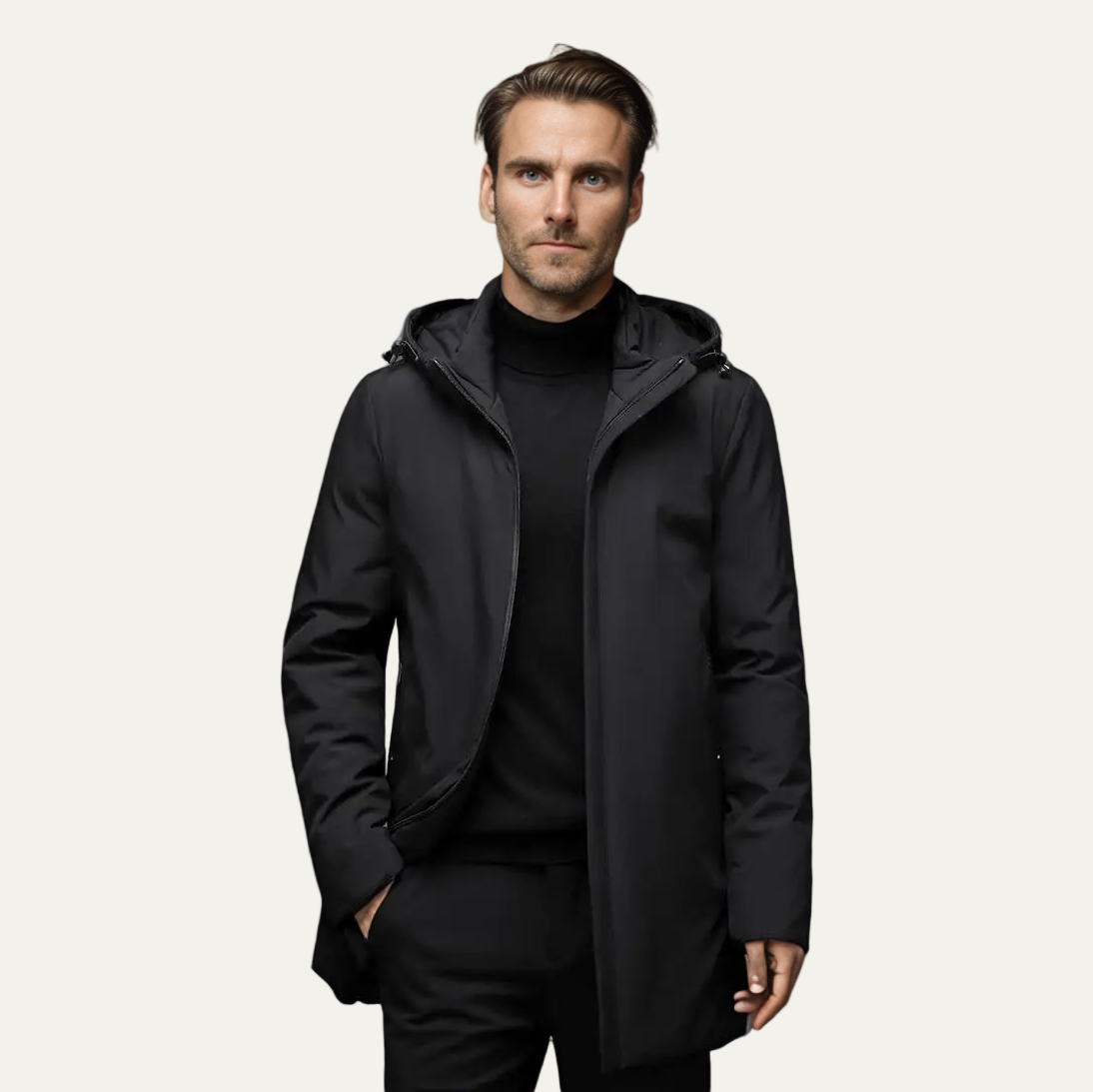 VogeLuxe | Parka d'hiver pour homme avec capuche intégrée 1