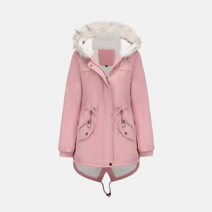 Parka mi-longue chaude à Capuche