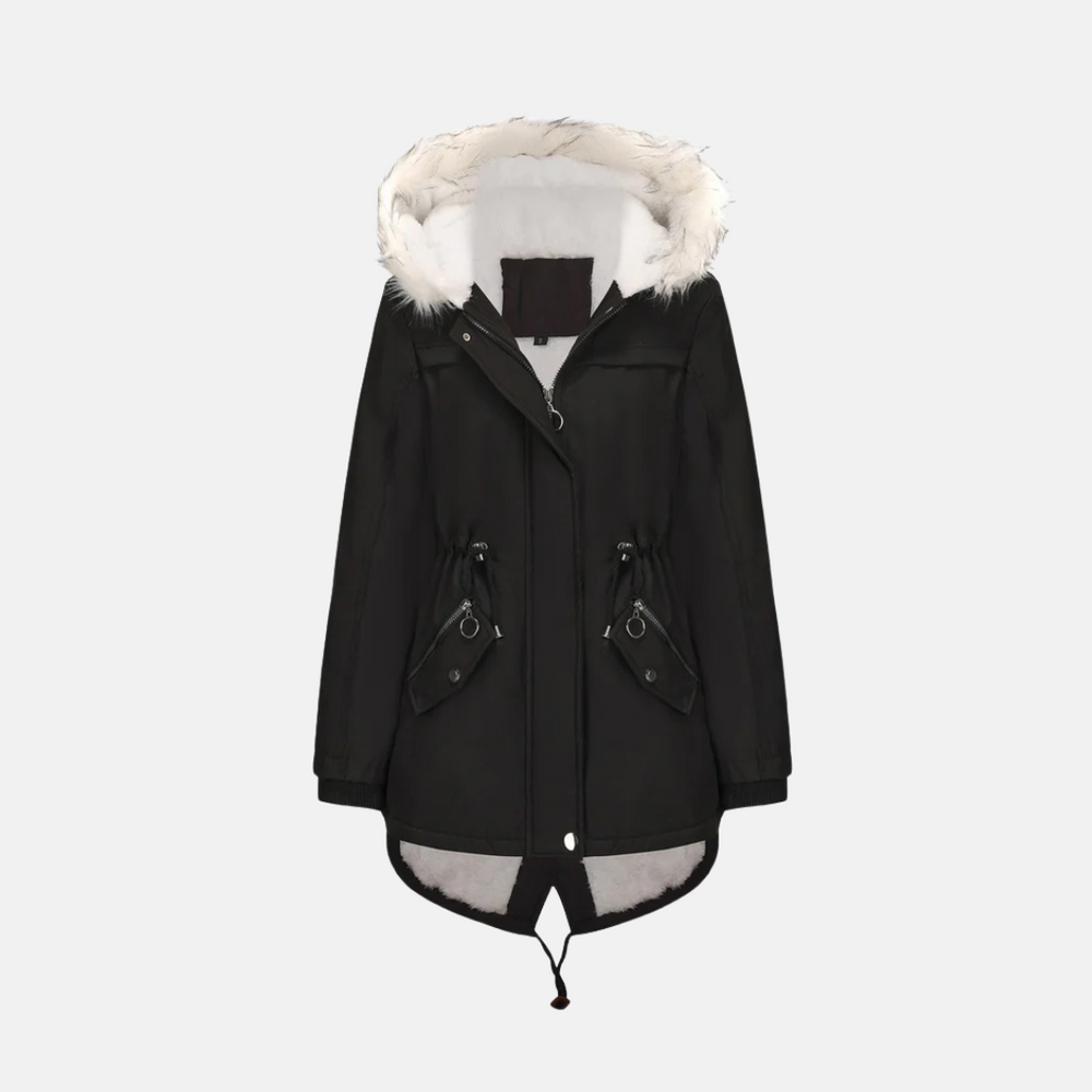 Parka mi-longue chaude à Capuche - vue 2
