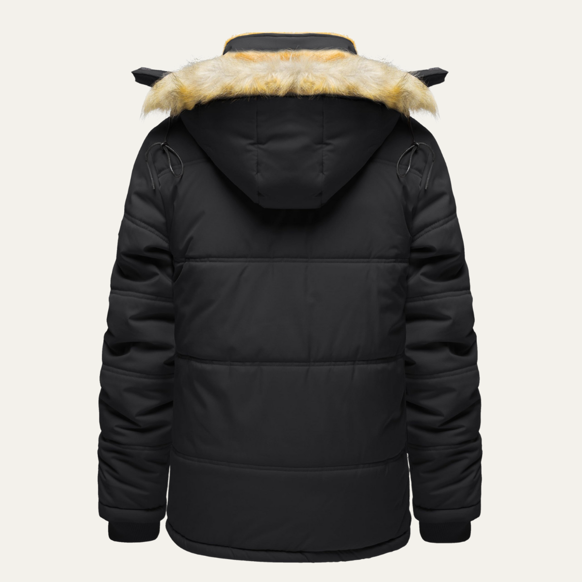 VogeLuxe | Parka sherpa à capuche épaisse pour homme 2