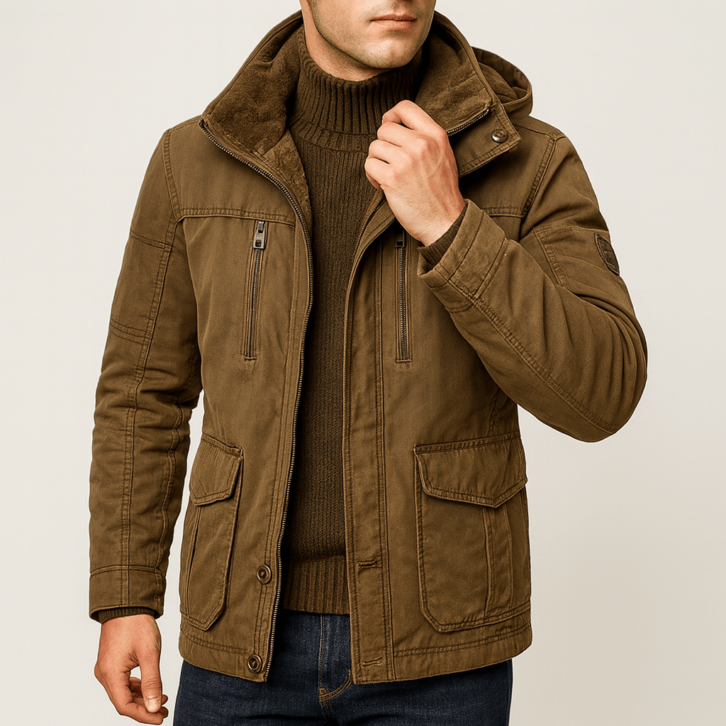 VogeLuxe | Parka utilitaire à capuche pour homme 2