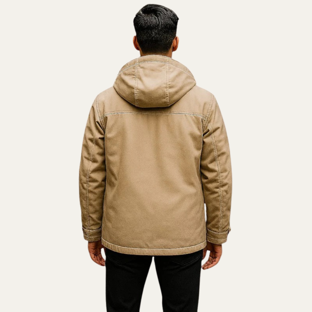 VogeLuxe | Parka utilitaire d'hiver à capuche pour homme 6
