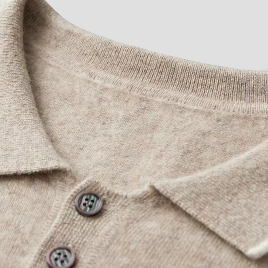 VogeLuxe | Polo en maille à bordures contrastées pour homme 7