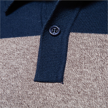 VogeLuxe | Polo en maille color-block pour homme 3