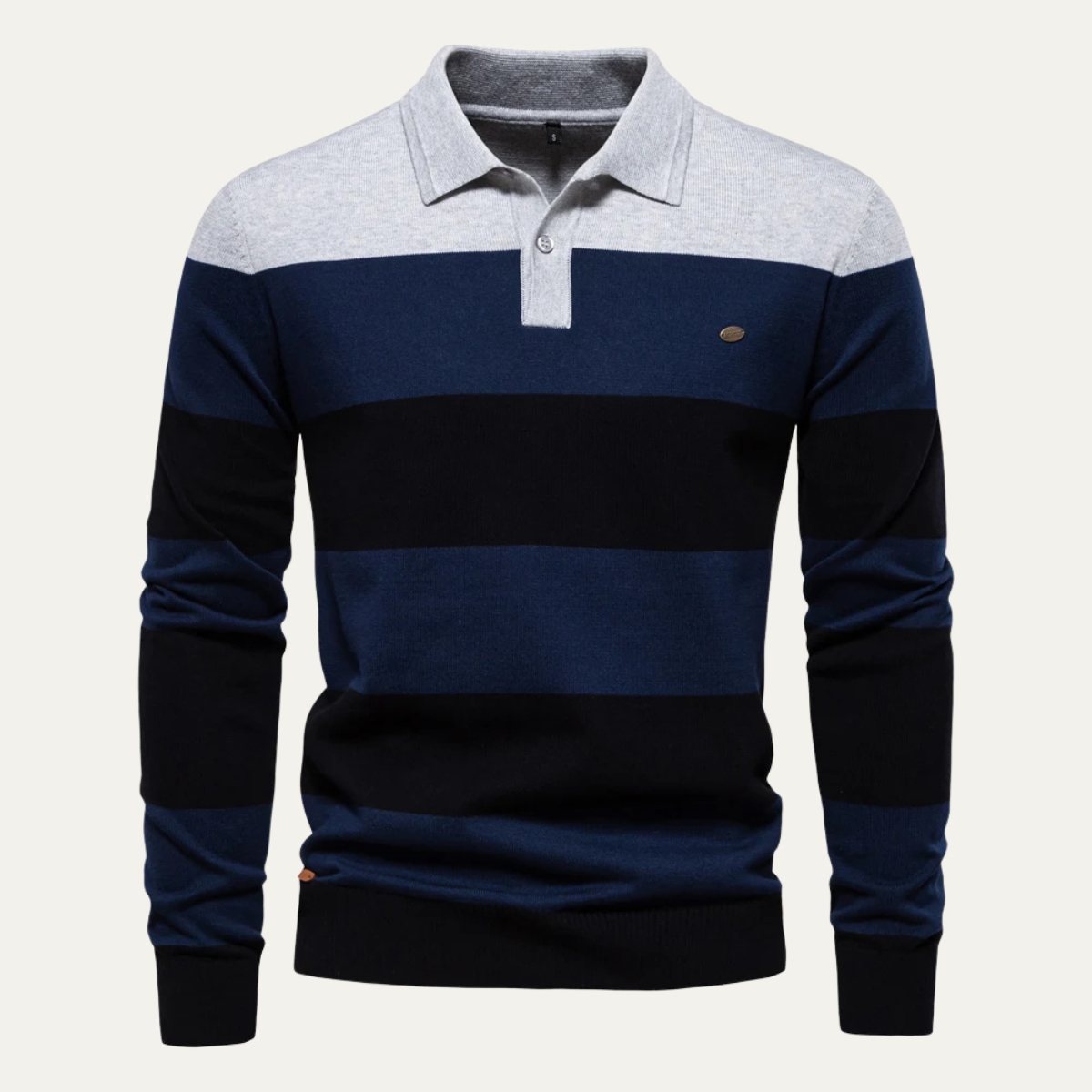 VogeLuxe | Polo en maille color-block pour homme 5