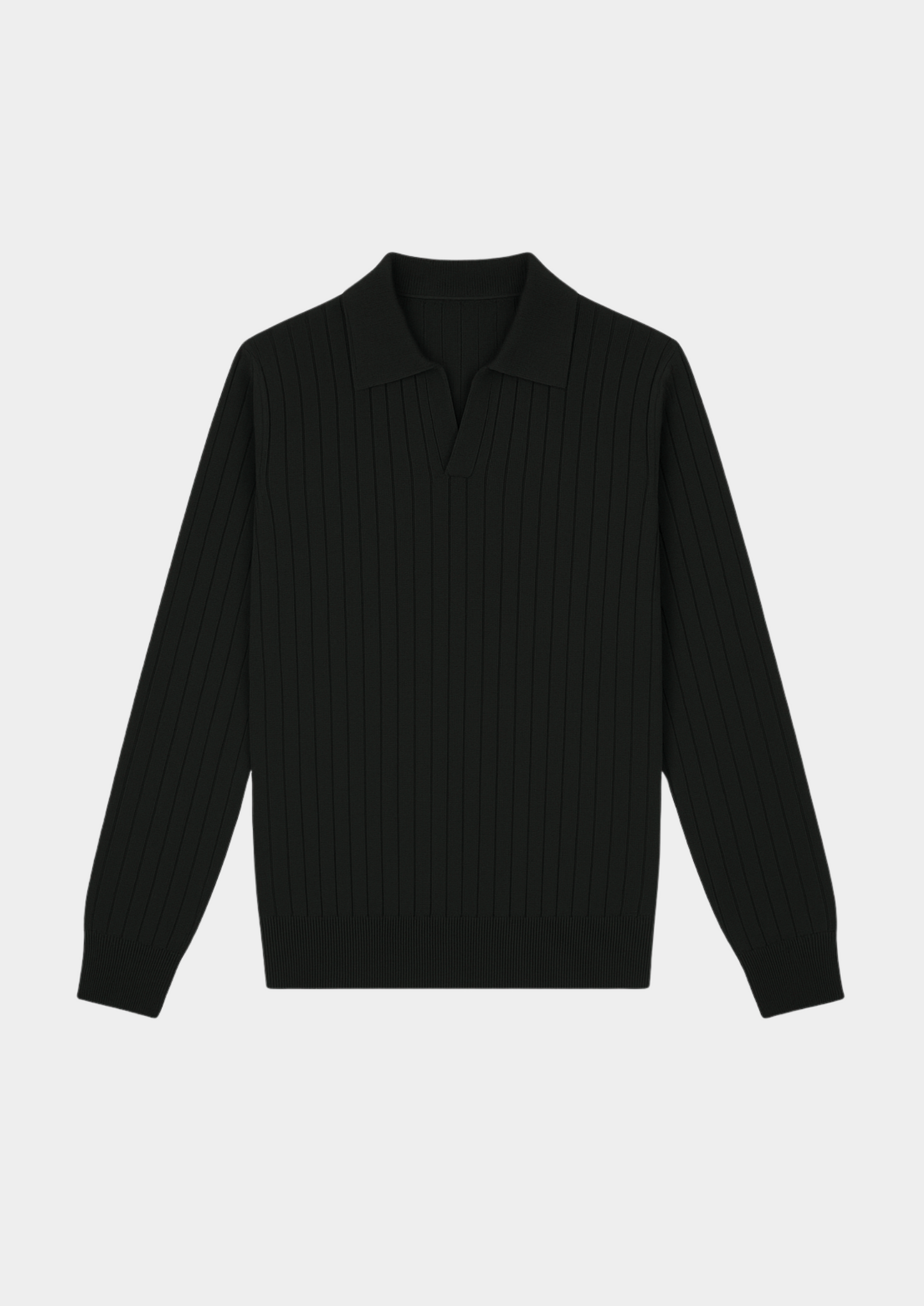 Polo Homme Maille Côtelée Classique - PanierRoyale