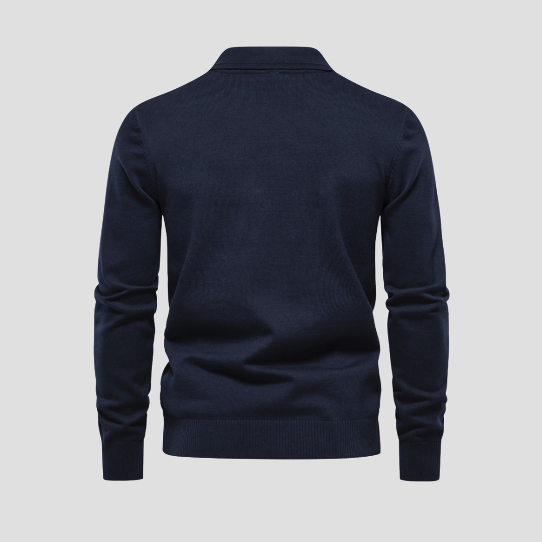 VogeLuxe | Polo homme texturé à motif losanges 2
