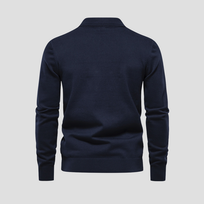 VogeLuxe | Polo homme texturé à motif losanges 2