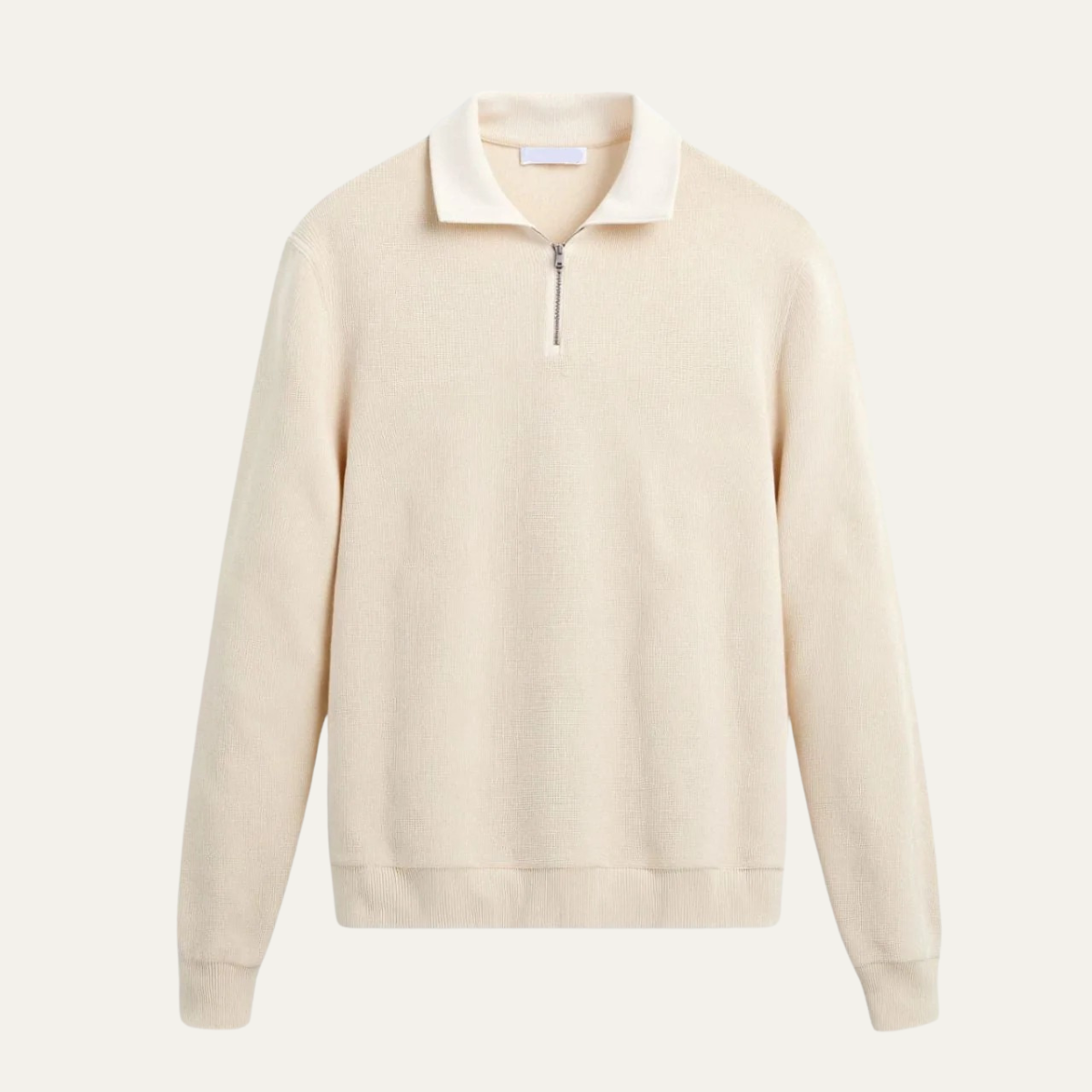 VogeLuxe | Polo zippé en maille texturée pour homme 0