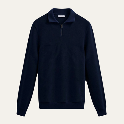 Polo Homme Zippé Maille Élastique Sport