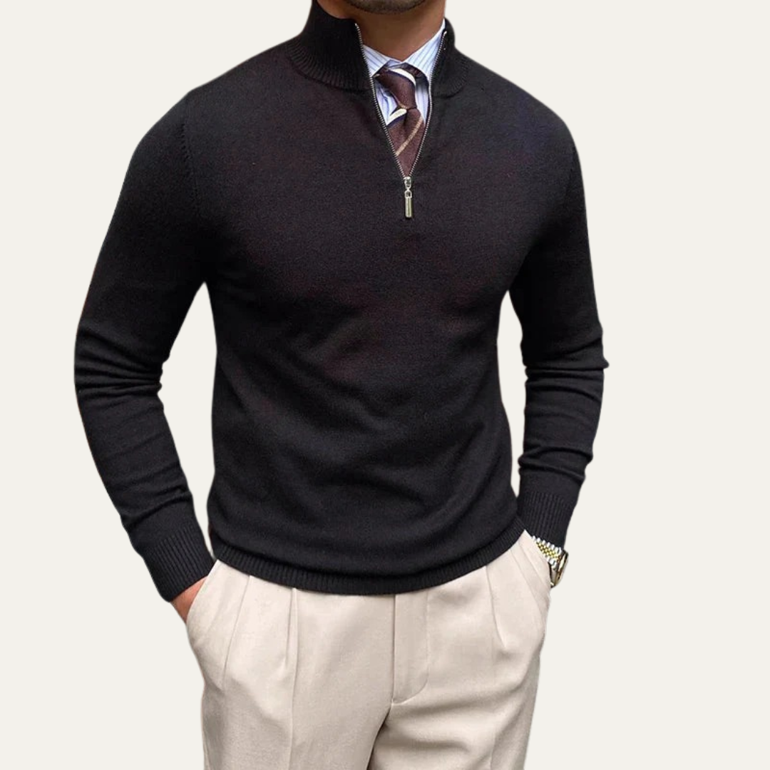 Pull Homme Col Zippé Chaud et Confortable - PanierRoyale