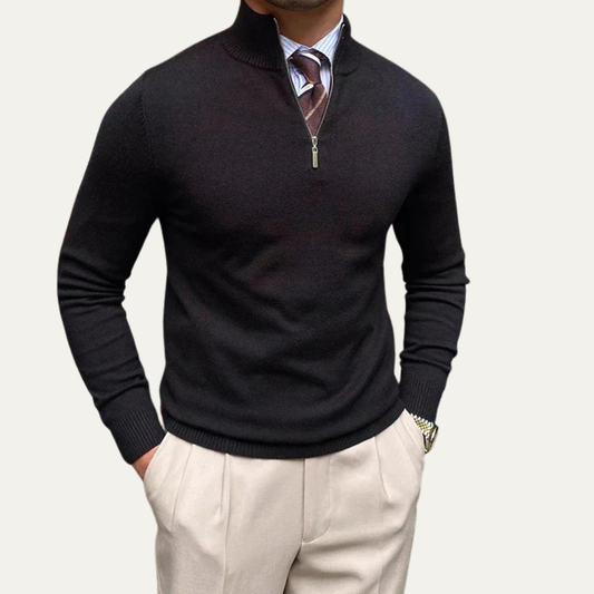 Pull Homme Col Zippé Chaud et Confortable - PanierRoyale