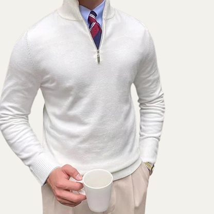 VogeLuxe | Pull-over classique à demi-zip pour homme 3