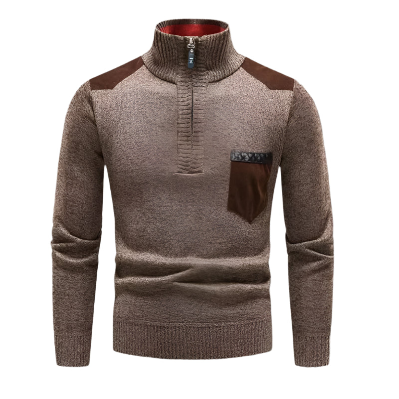 Pull homme col montant chic et confortable - PanierRoyale