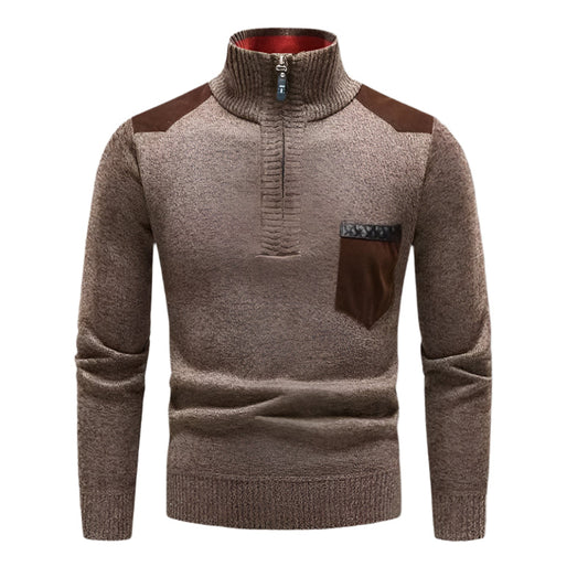 Pull homme col montant chic et confortable - PanierRoyale