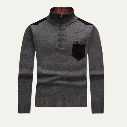 VogeLuxe | Pull-over élégant à col montant pour homme 1