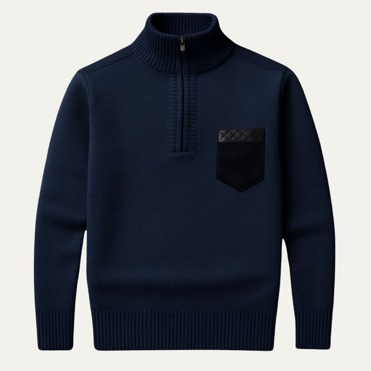 VogeLuxe | Pull-over élégant à col montant pour homme 2