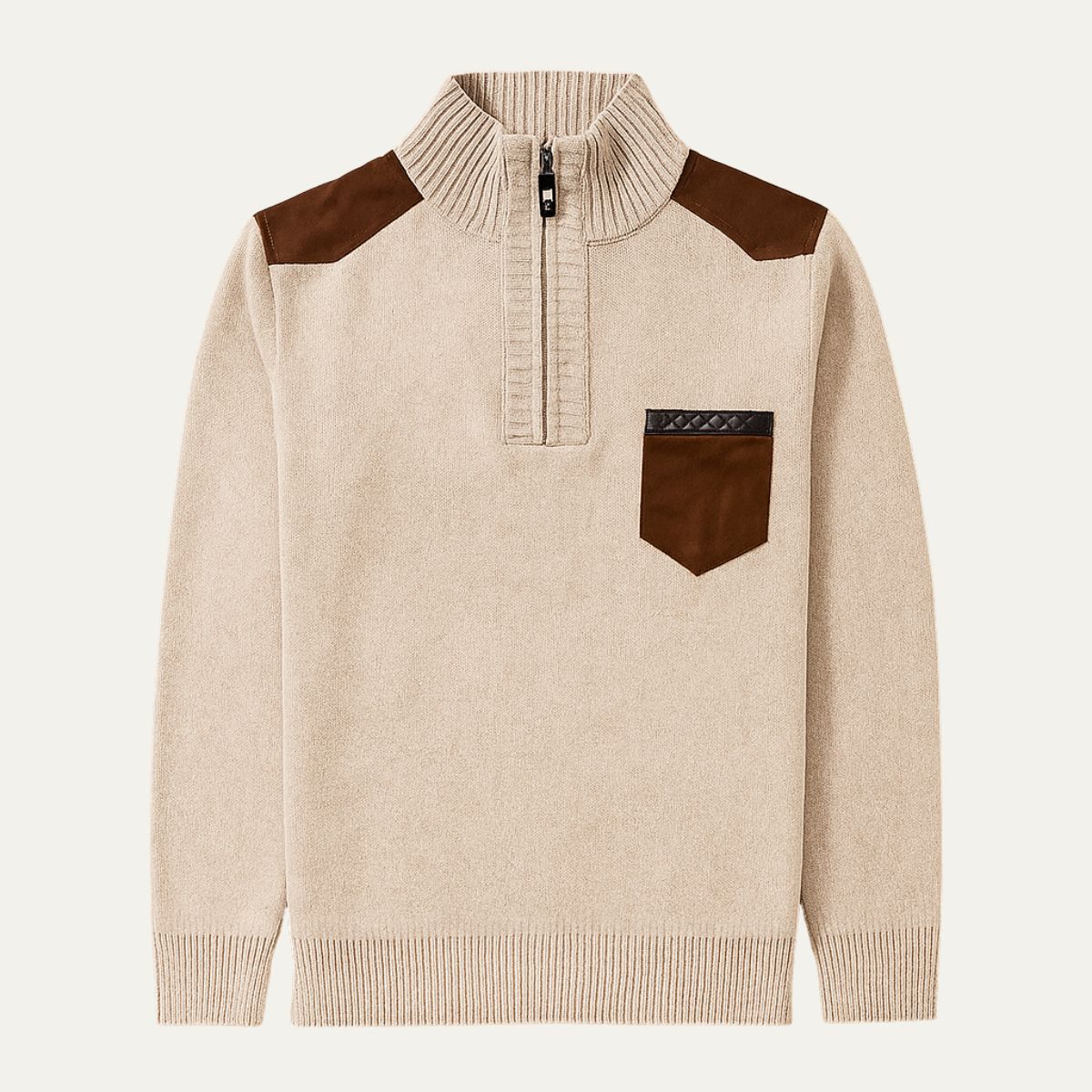 VogeLuxe | Pull-over élégant à col montant pour homme 3