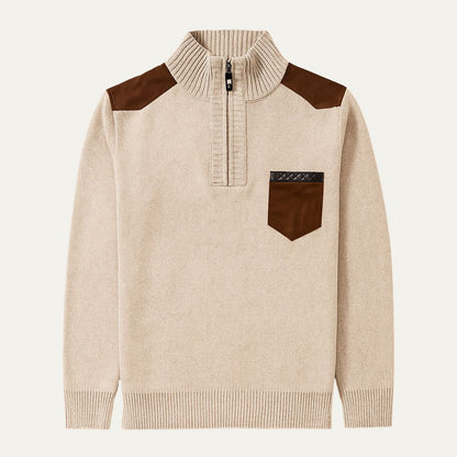 VogeLuxe | Pull-over élégant à col montant pour homme 3