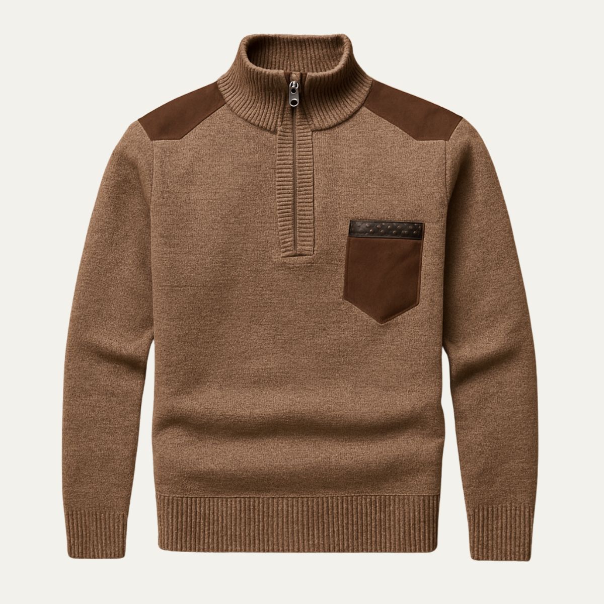 VogeLuxe | Pull-over élégant à col montant pour homme 5