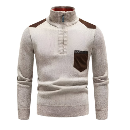 VogeLuxe | Pull-over élégant à col montant pour homme 7
