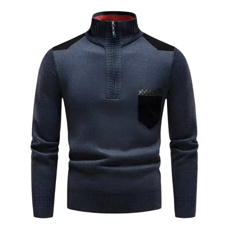 VogeLuxe | Pull-over élégant à col montant pour homme 8